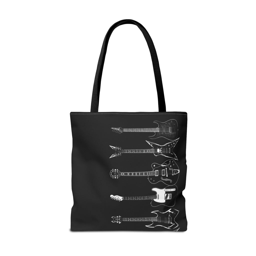 Electric Guitars Black Tote Bag – Rock Music Instrument Shopper