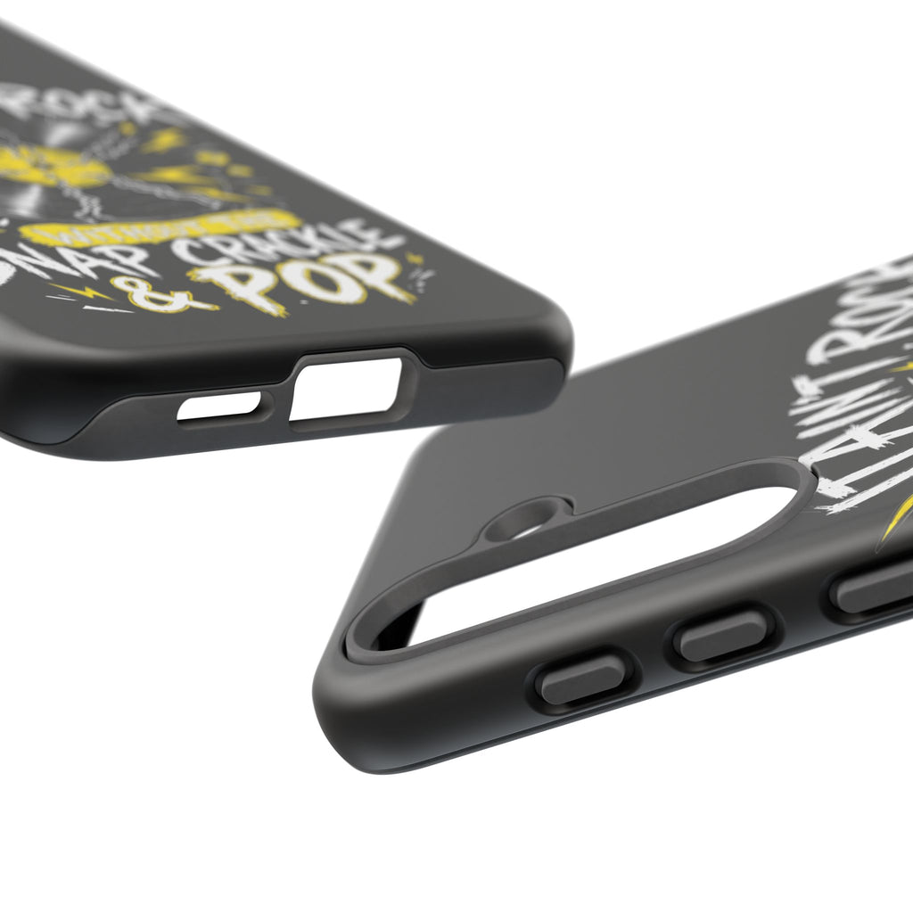 Phone Case — "It Ain't Rock Without the Snap Crackle & Pop" Vintage Vinyl Design