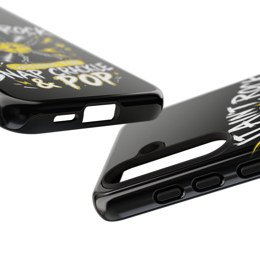 Phone Case — "It Ain't Rock Without the Snap Crackle & Pop" Vintage Vinyl Design