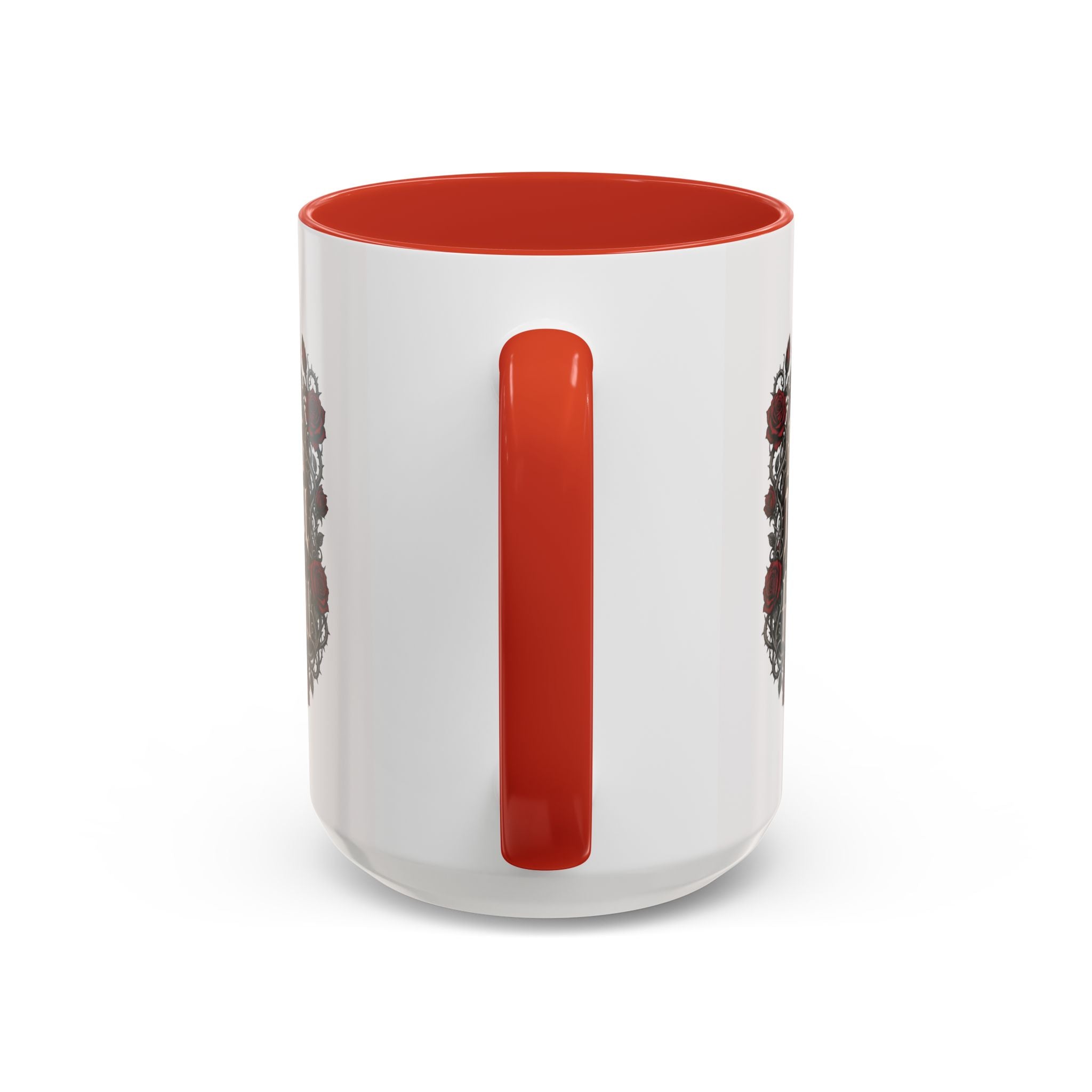 Rock & Roll Coffee Mug — "Bless My Soul" Skull & Roses Accent Mug