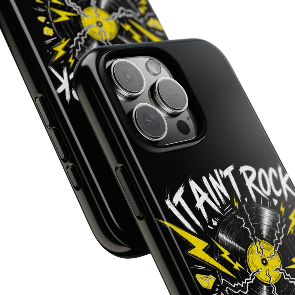 Phone Case — "It Ain't Rock Without the Snap Crackle & Pop" Vintage Vinyl Design