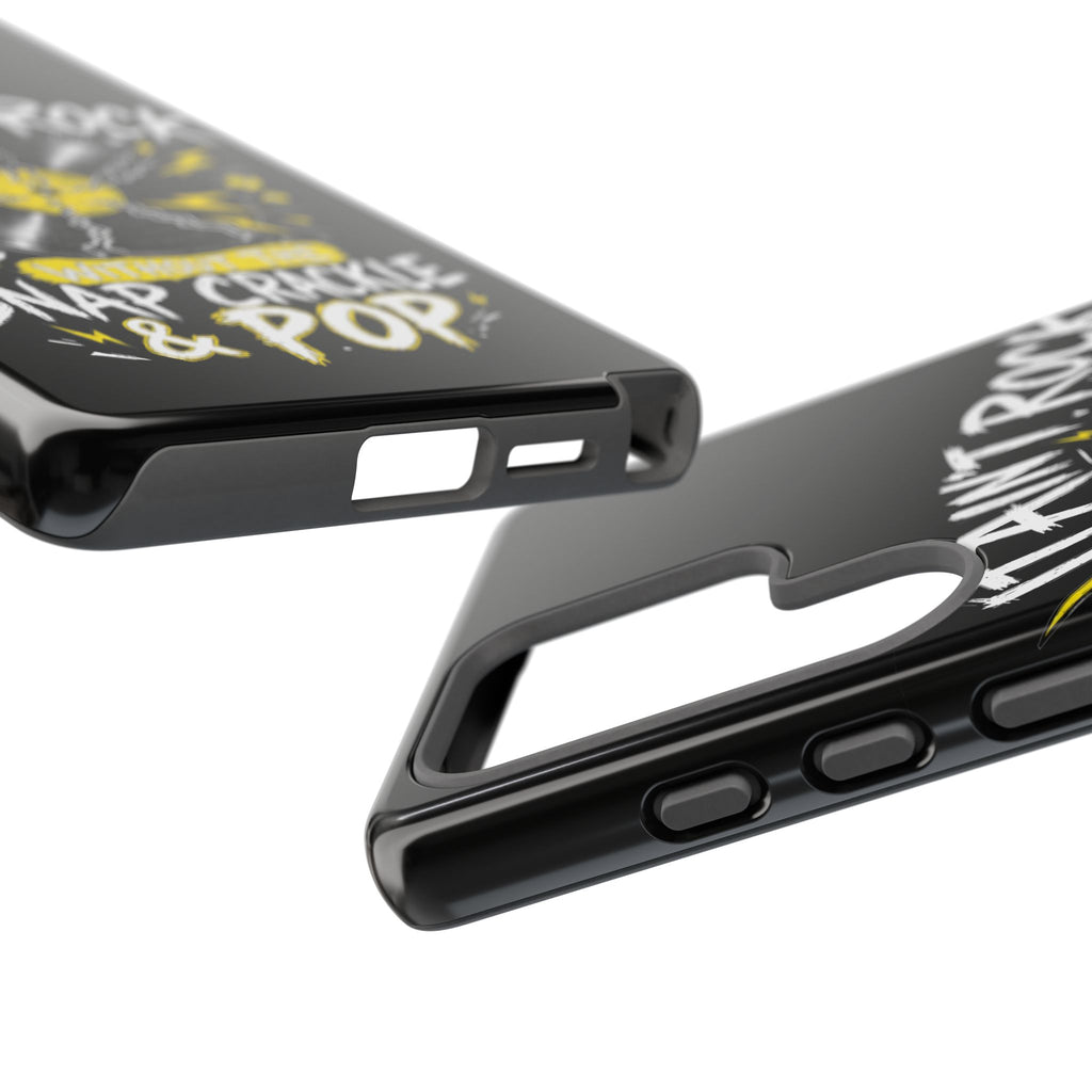 Phone Case — "It Ain't Rock Without the Snap Crackle & Pop" Vintage Vinyl Design
