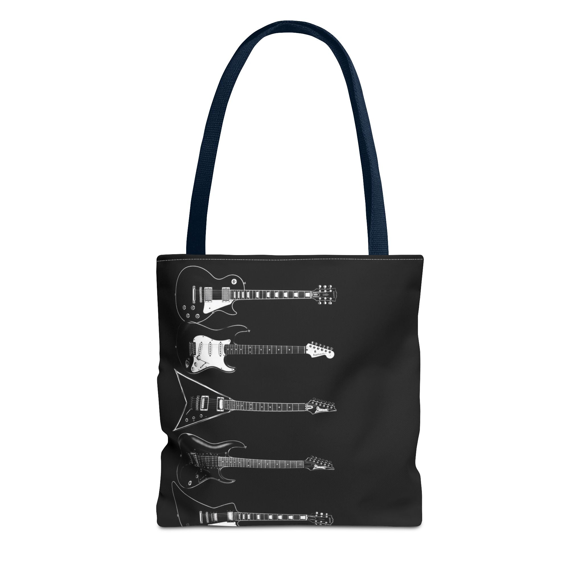 Electric Guitars Black Tote Bag – Rock Music Instrument Shopper