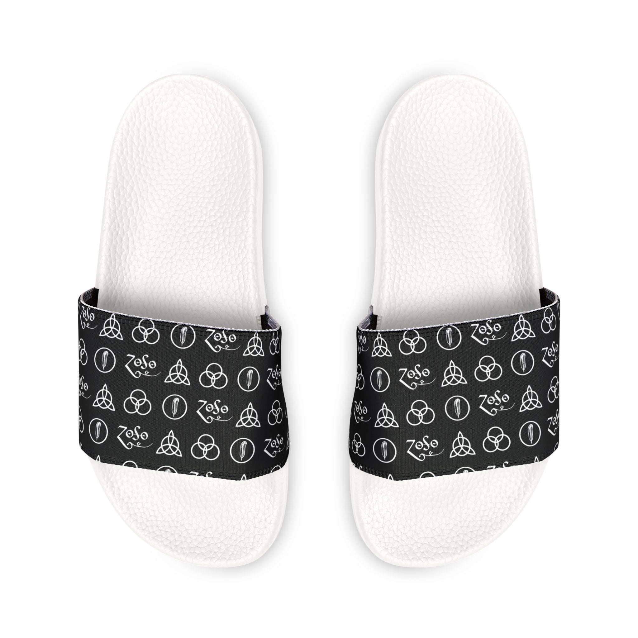 Men's Removable-Strap Sandals — Led Zeppelin symbols Slide Sandals