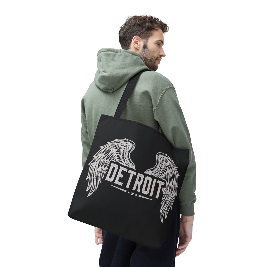 Detroit Wings Tote Bag — Vintage Angel Wing City Pride Tote
