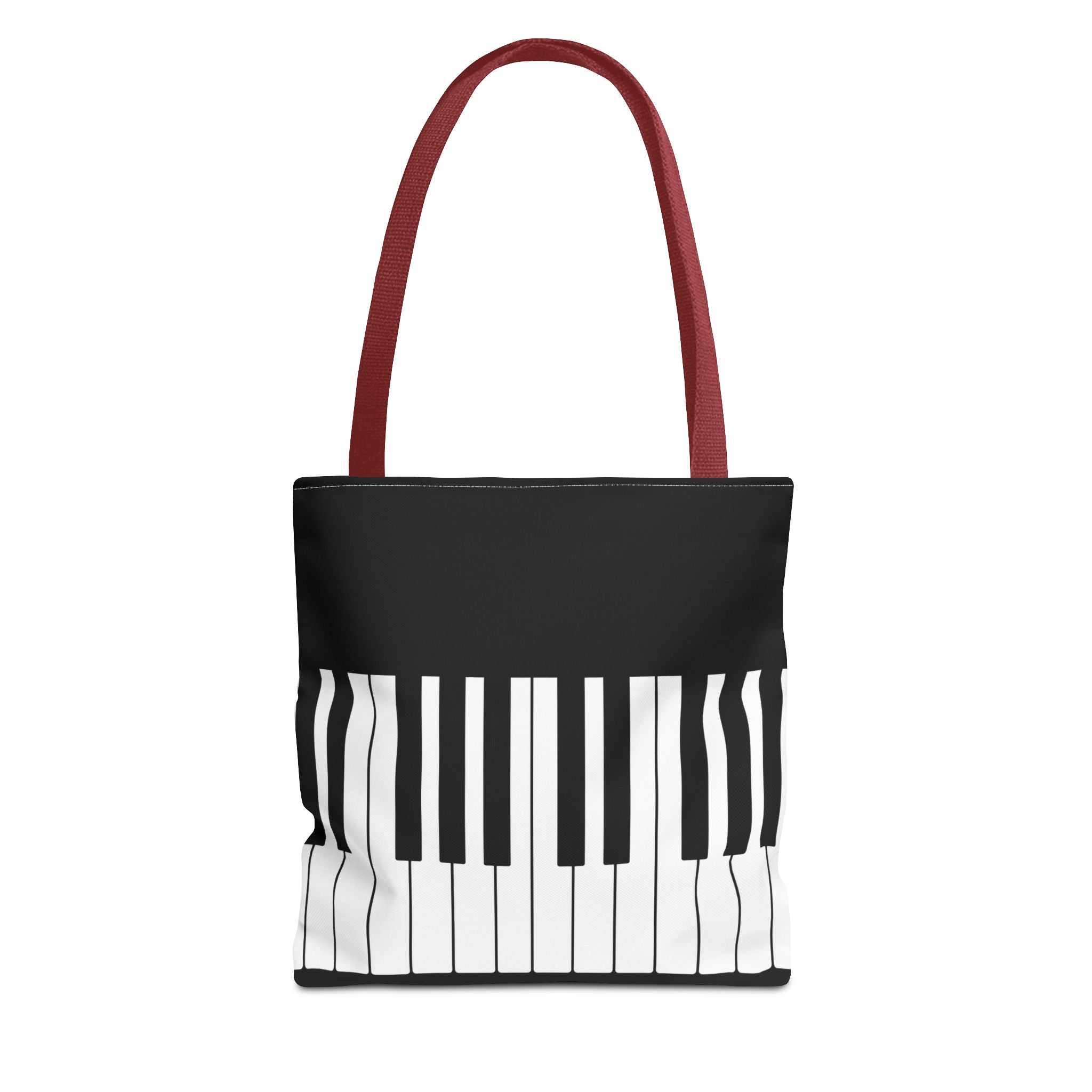 Piano Keys Tote Bag - Musician Keyboard Print Canvas Tote