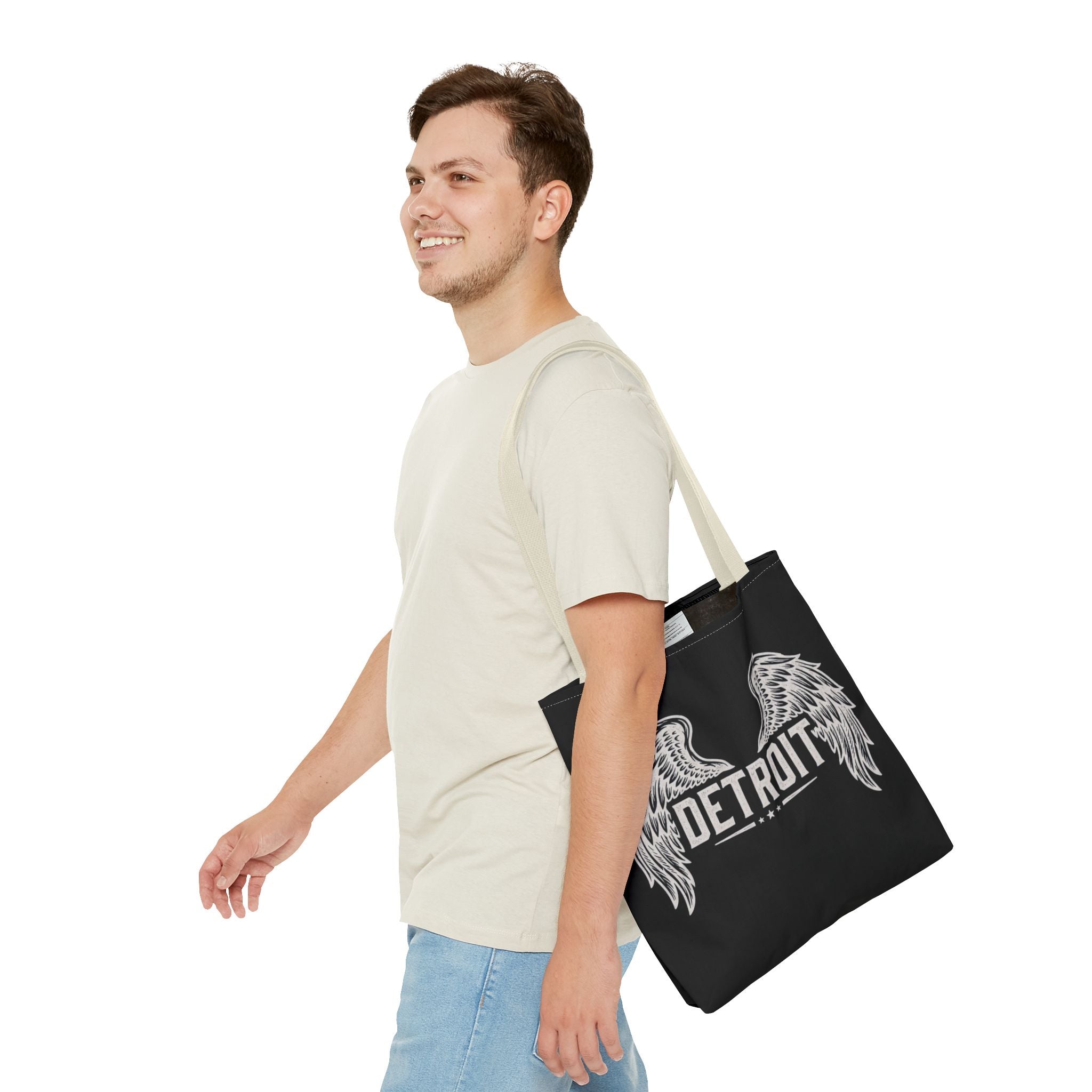 Detroit Wings Tote Bag — Vintage Angel Wing City Pride Tote