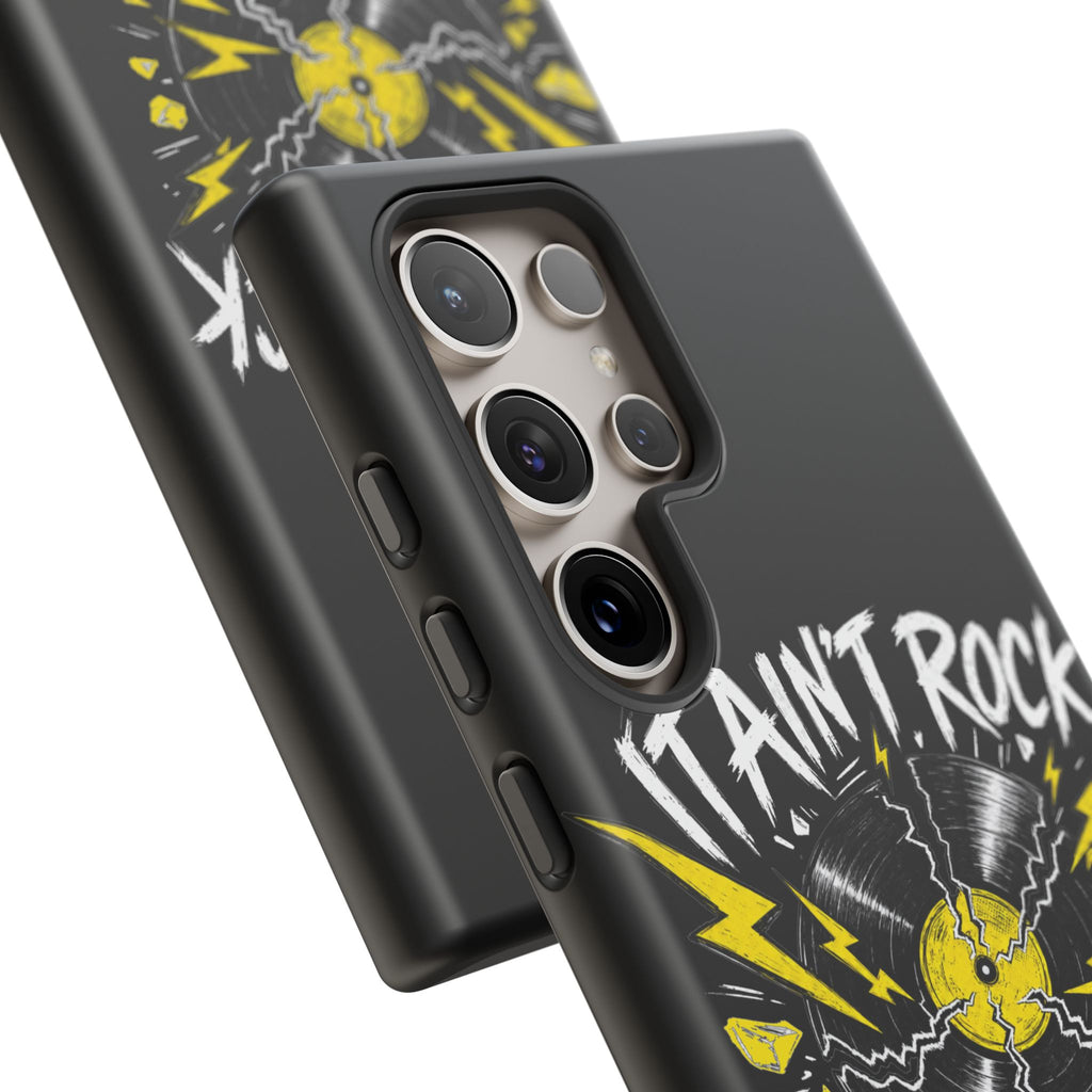 Phone Case — "It Ain't Rock Without the Snap Crackle & Pop" Vintage Vinyl Design