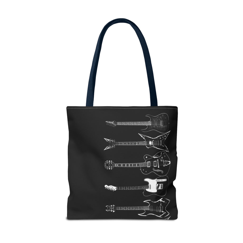Electric Guitars Black Tote Bag – Rock Music Instrument Shopper