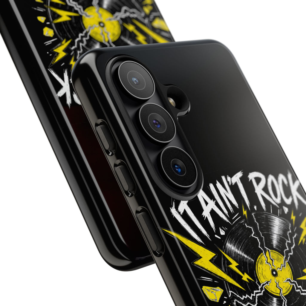 Phone Case — "It Ain't Rock Without the Snap Crackle & Pop" Vintage Vinyl Design