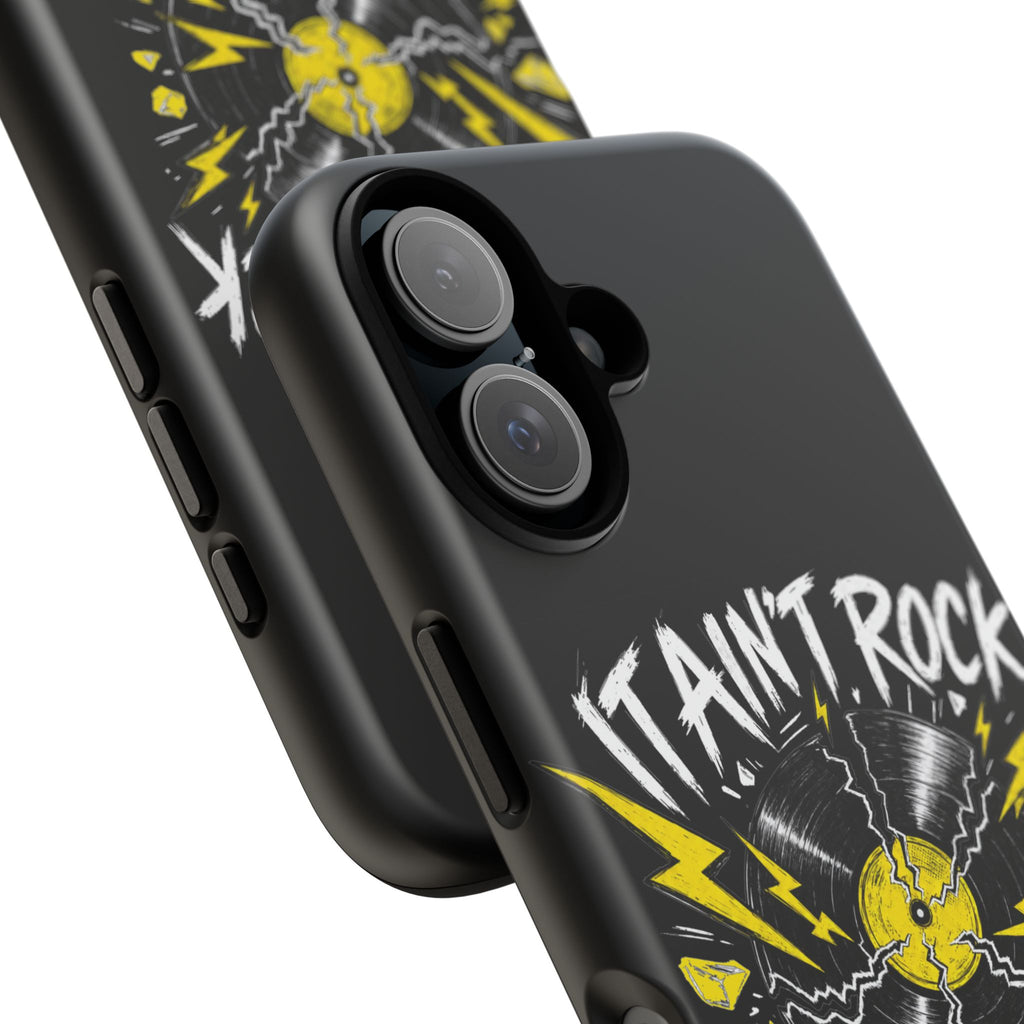 Phone Case — "It Ain't Rock Without the Snap Crackle & Pop" Vintage Vinyl Design