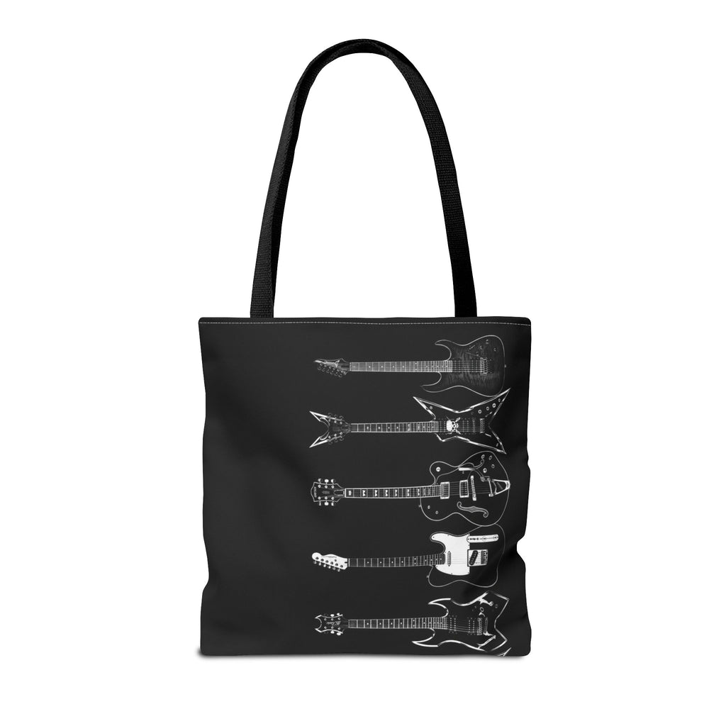 Electric Guitars Black Tote Bag – Rock Music Instrument Shopper