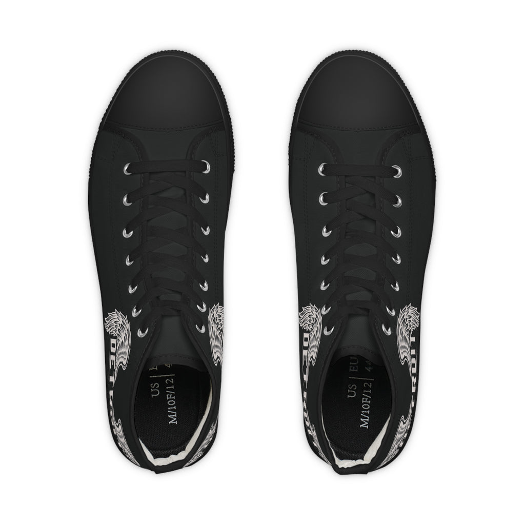 High Top Sneakers — Detroit Wings Graphic