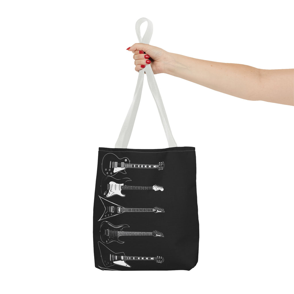 Electric Guitars Black Tote Bag – Rock Music Instrument Shopper