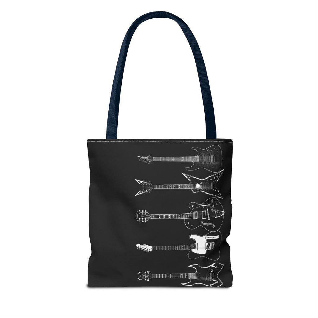 Electric Guitars Black Tote Bag – Rock Music Instrument Shopper