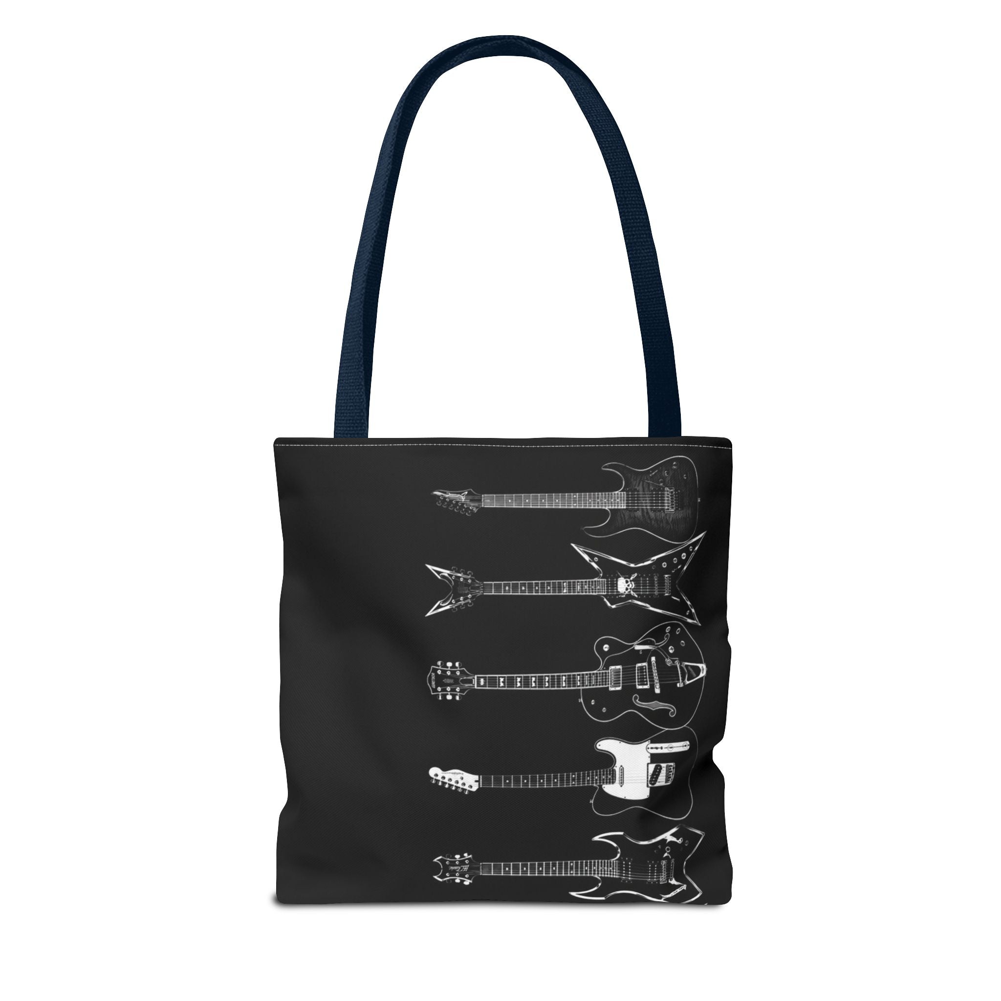 Electric Guitars Black Tote Bag – Rock Music Instrument Shopper