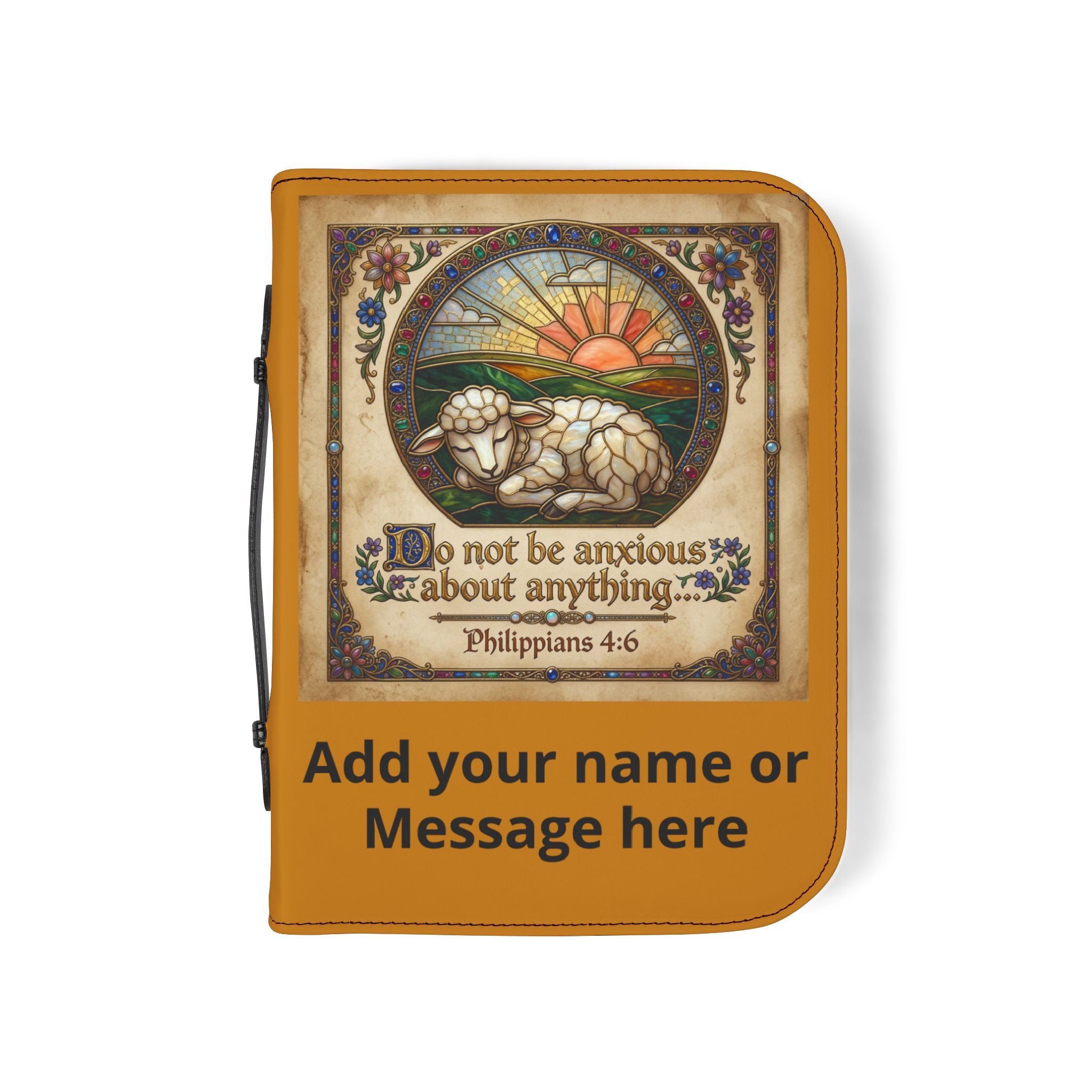 Bible Cover - “Be not anxious about anything…”