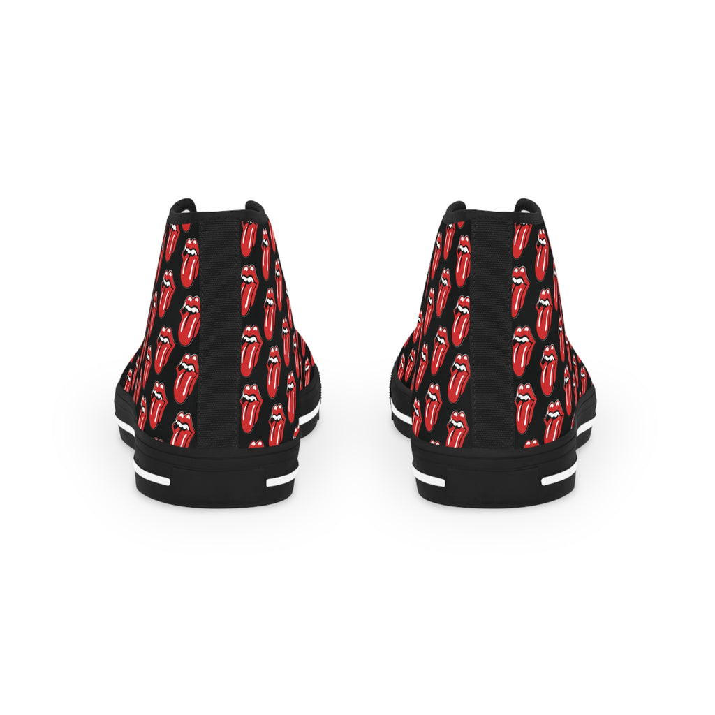 High Top Sneakers – Rolling Stones Symbols Skate Shoes