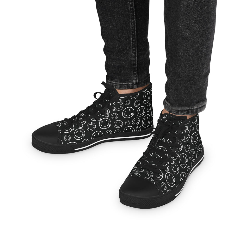 High Top Sneakers – Nirvana grunge Skate Shoes