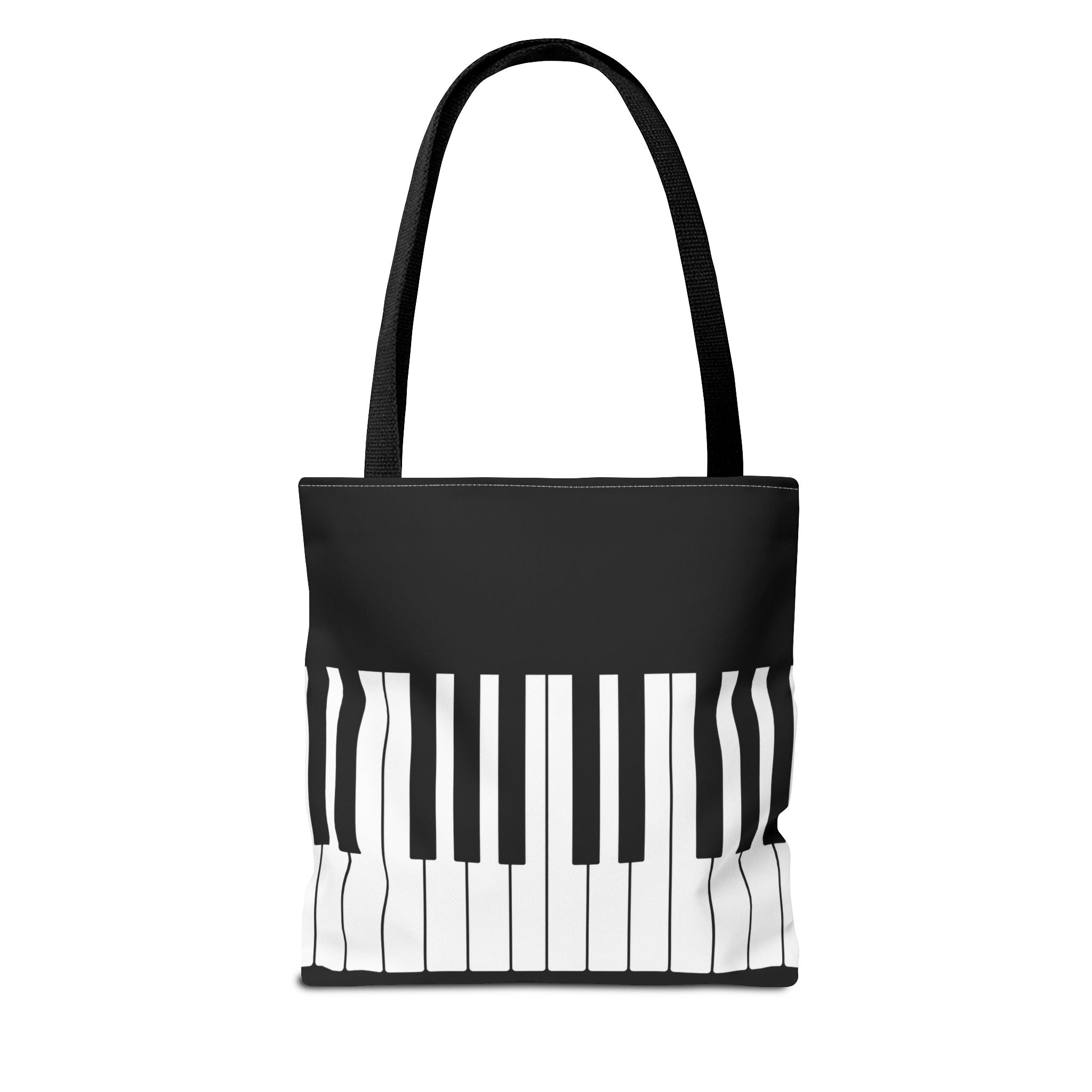 Piano Keys Tote Bag - Musician Keyboard Print Canvas Tote