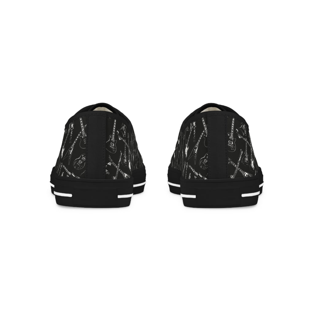 Black Guitars Men’s Low Top Sneakers — Minimal Urban Casual Shoes