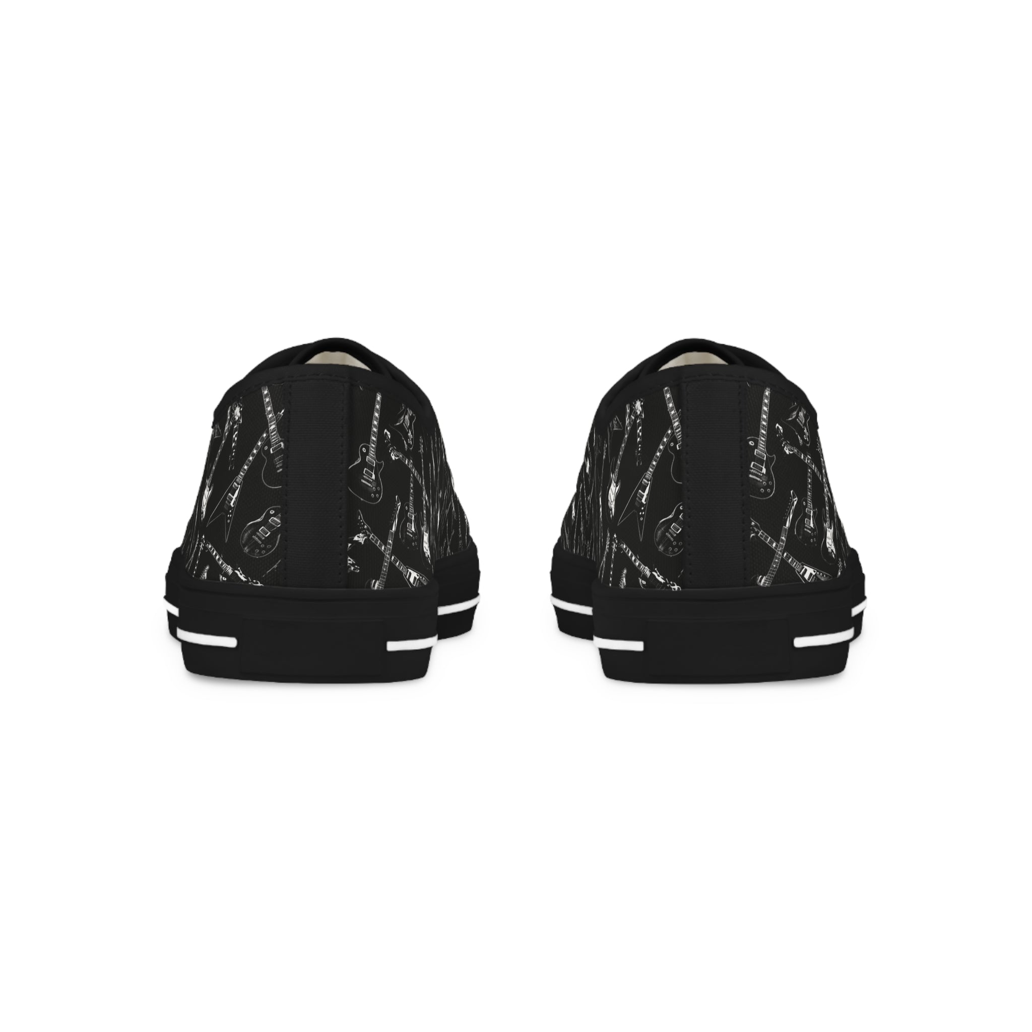 Black Guitars Men’s Low Top Sneakers — Minimal Urban Casual Shoes