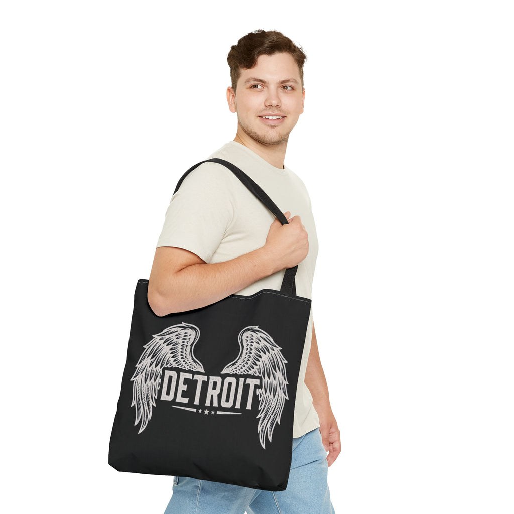 Detroit Wings Tote Bag — Vintage Angel Wing City Pride Tote