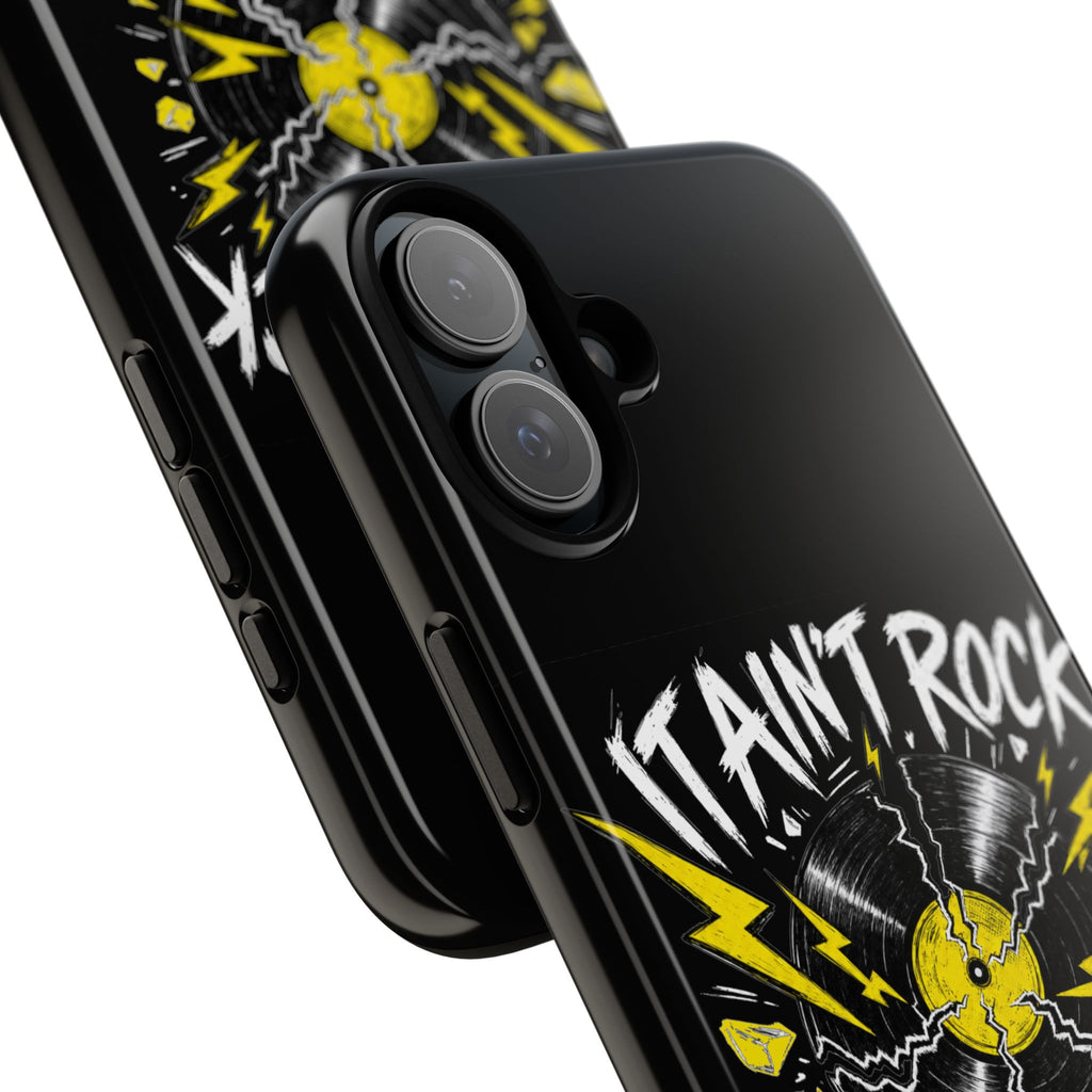 Phone Case — "It Ain't Rock Without the Snap Crackle & Pop" Vintage Vinyl Design