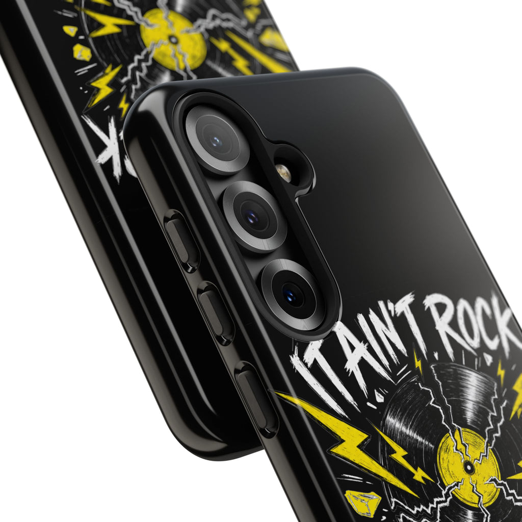 Phone Case — "It Ain't Rock Without the Snap Crackle & Pop" Vintage Vinyl Design