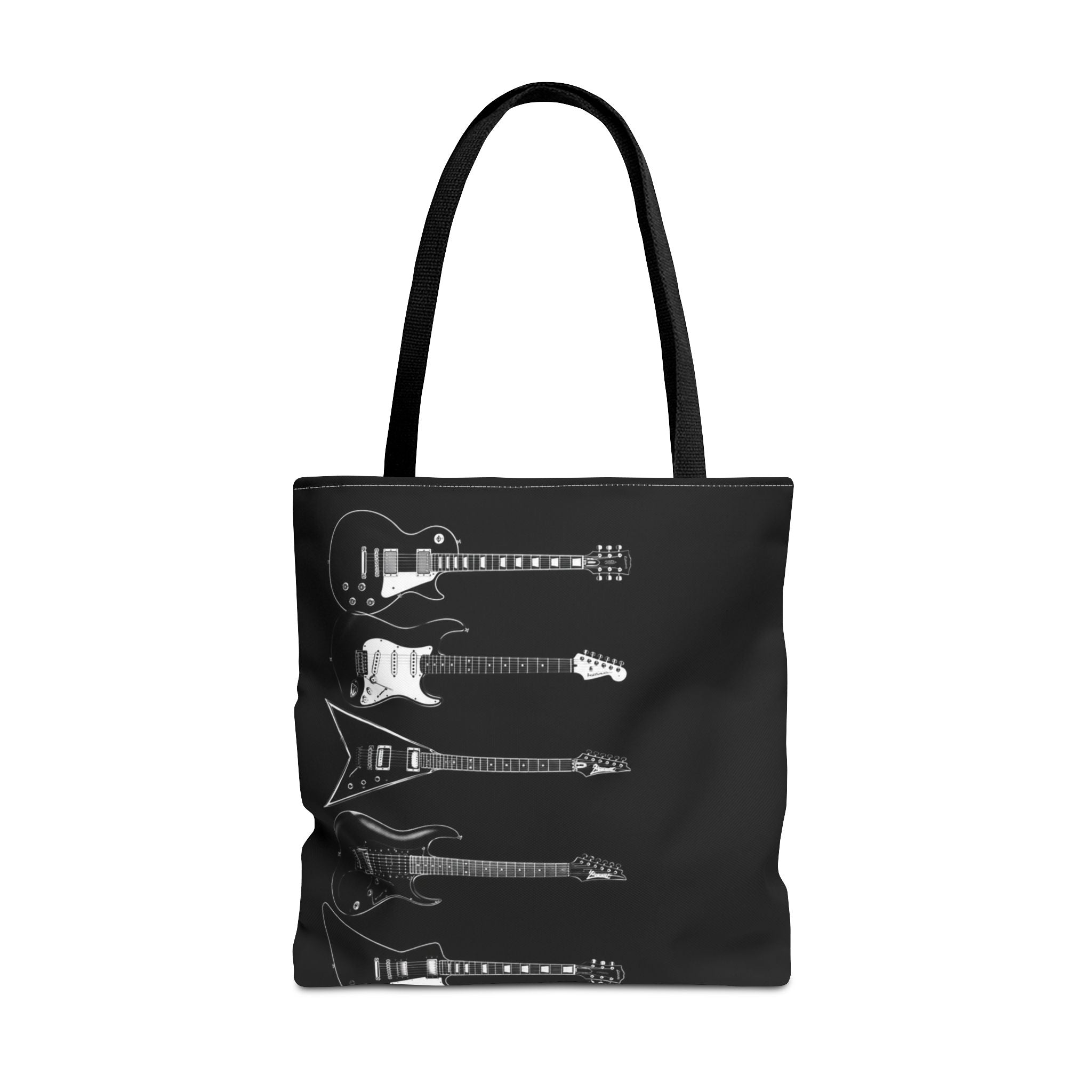 Electric Guitars Black Tote Bag – Rock Music Instrument Shopper