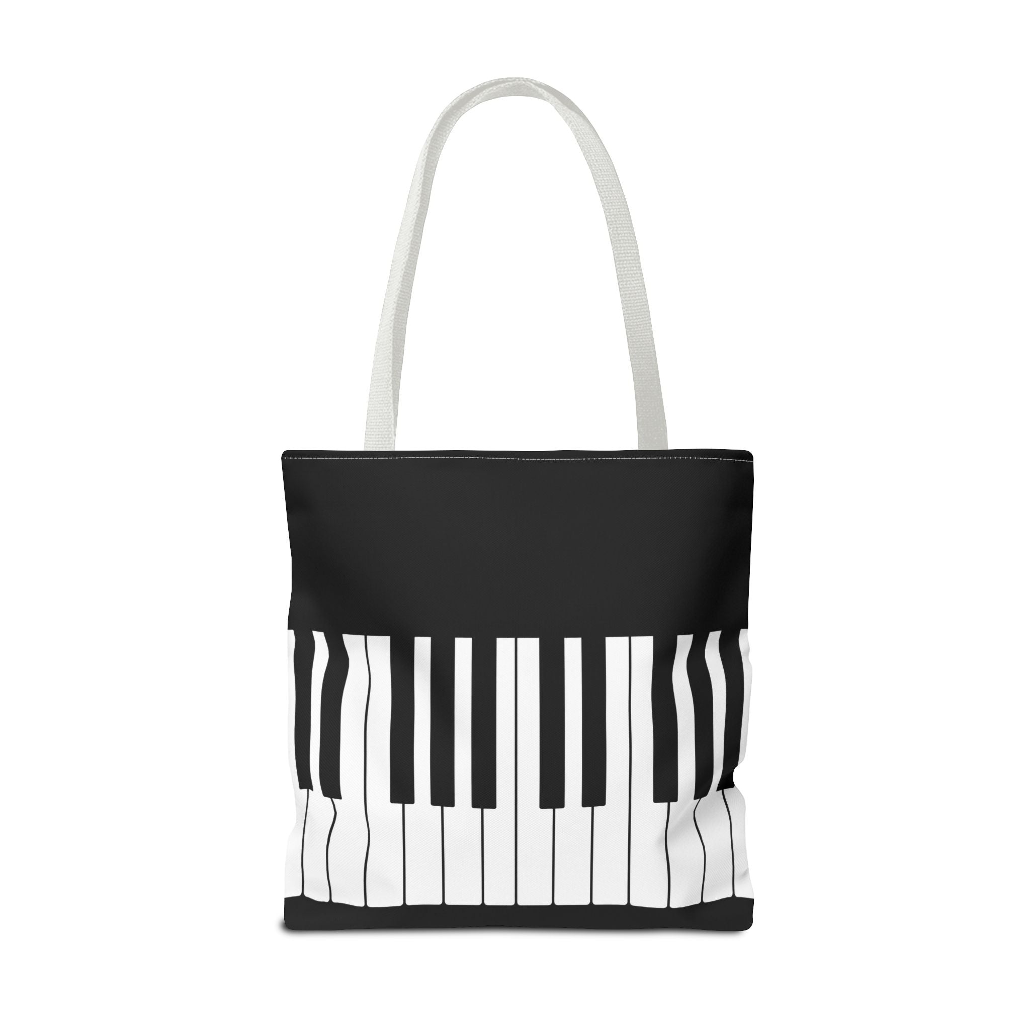 Piano Keys Tote Bag - Musician Keyboard Print Canvas Tote