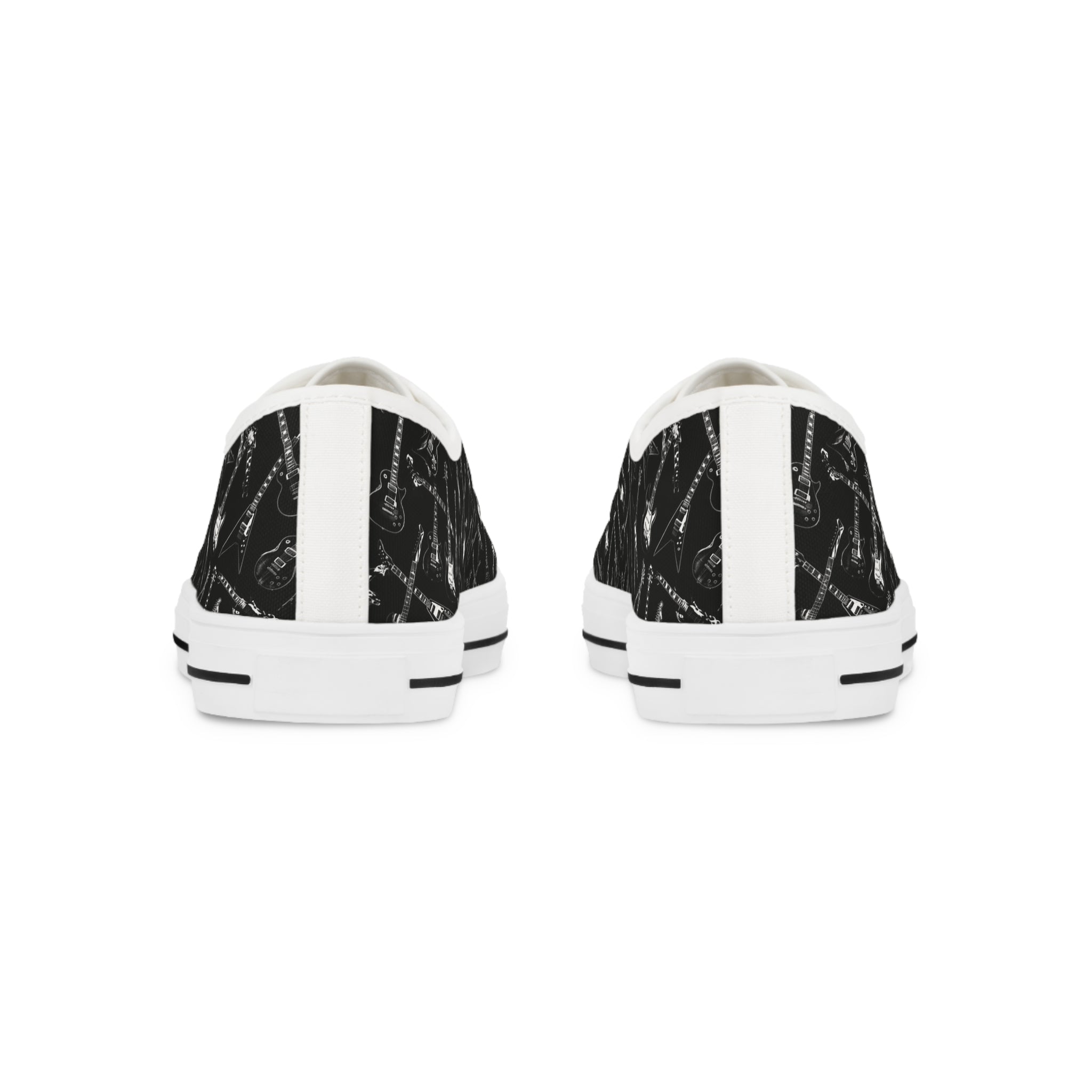 Black Guitars Men’s Low Top Sneakers — Minimal Urban Casual Shoes