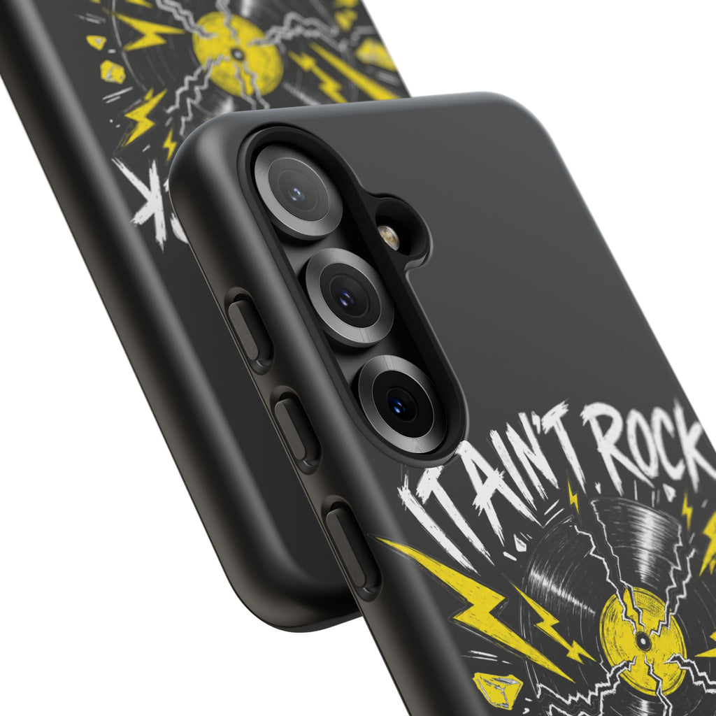 Phone Case — "It Ain't Rock Without the Snap Crackle & Pop" Vintage Vinyl Design
