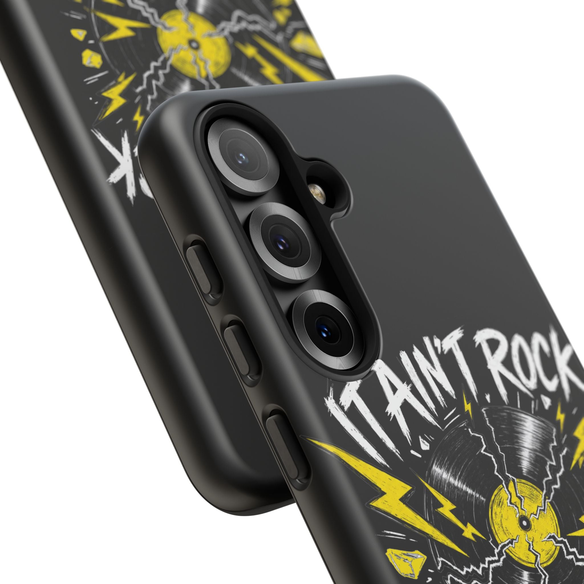 Phone Case — "It Ain't Rock Without the Snap Crackle & Pop" Vintage Vinyl Design