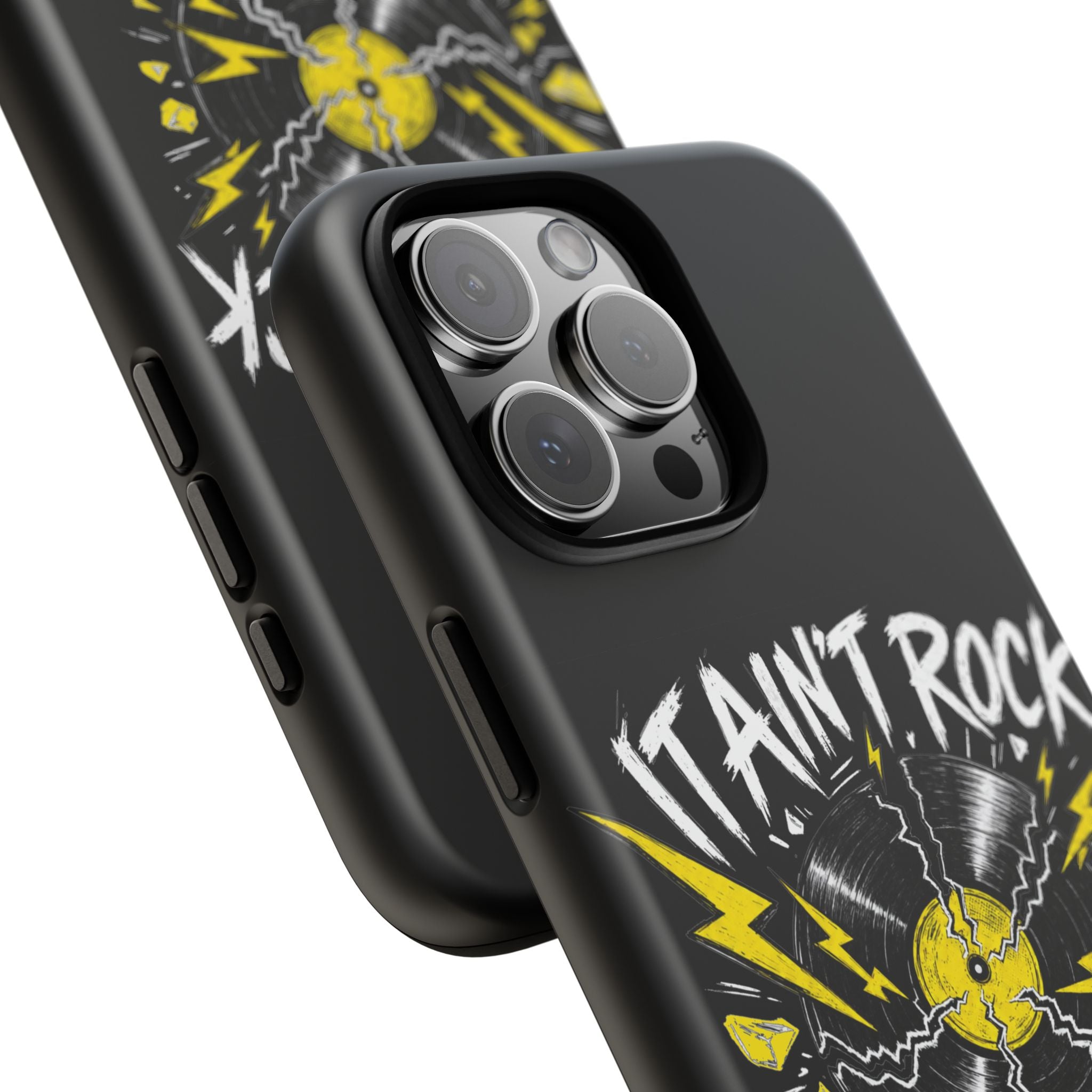 Phone Case — "It Ain't Rock Without the Snap Crackle & Pop" Vintage Vinyl Design