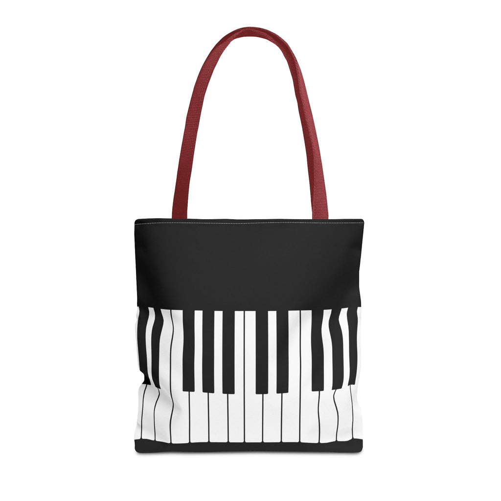 Piano Keys Tote Bag - Musician Keyboard Print Canvas Tote