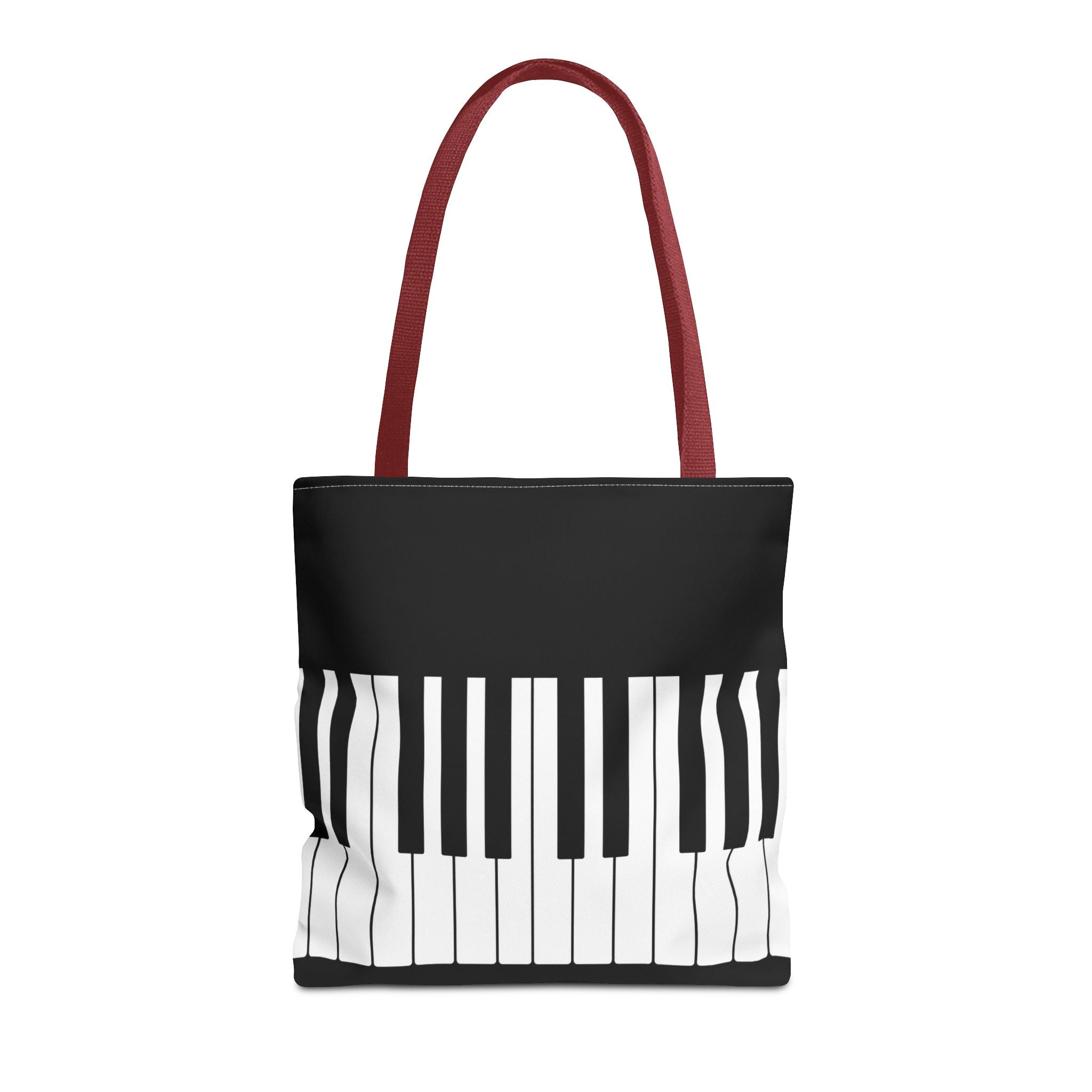 Piano Keys Tote Bag - Musician Keyboard Print Canvas Tote