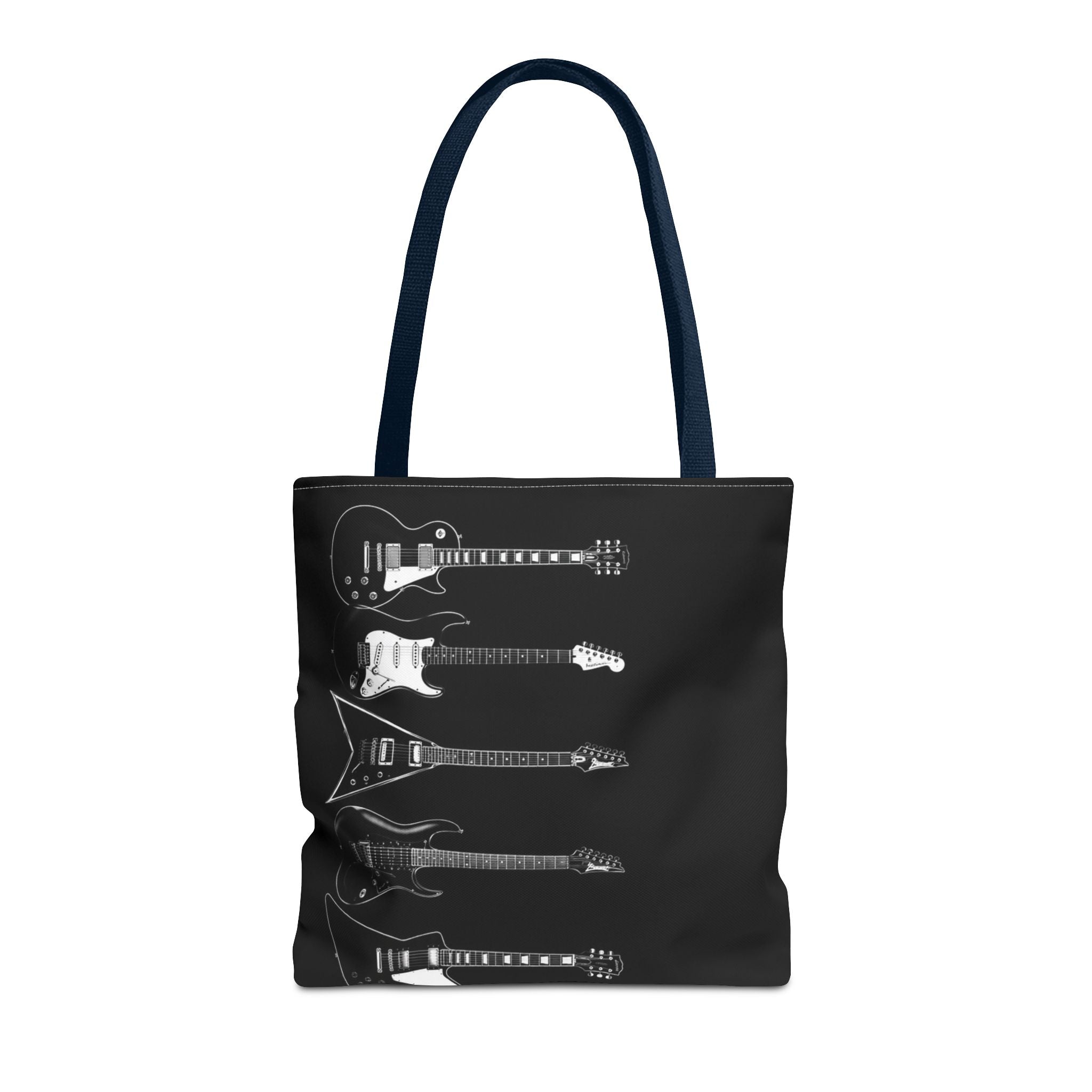 Electric Guitars Black Tote Bag – Rock Music Instrument Shopper