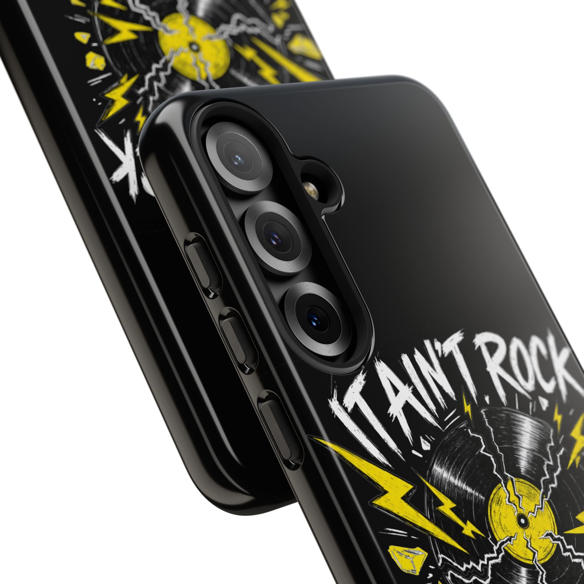 Phone Case — "It Ain't Rock Without the Snap Crackle & Pop" Vintage Vinyl Design