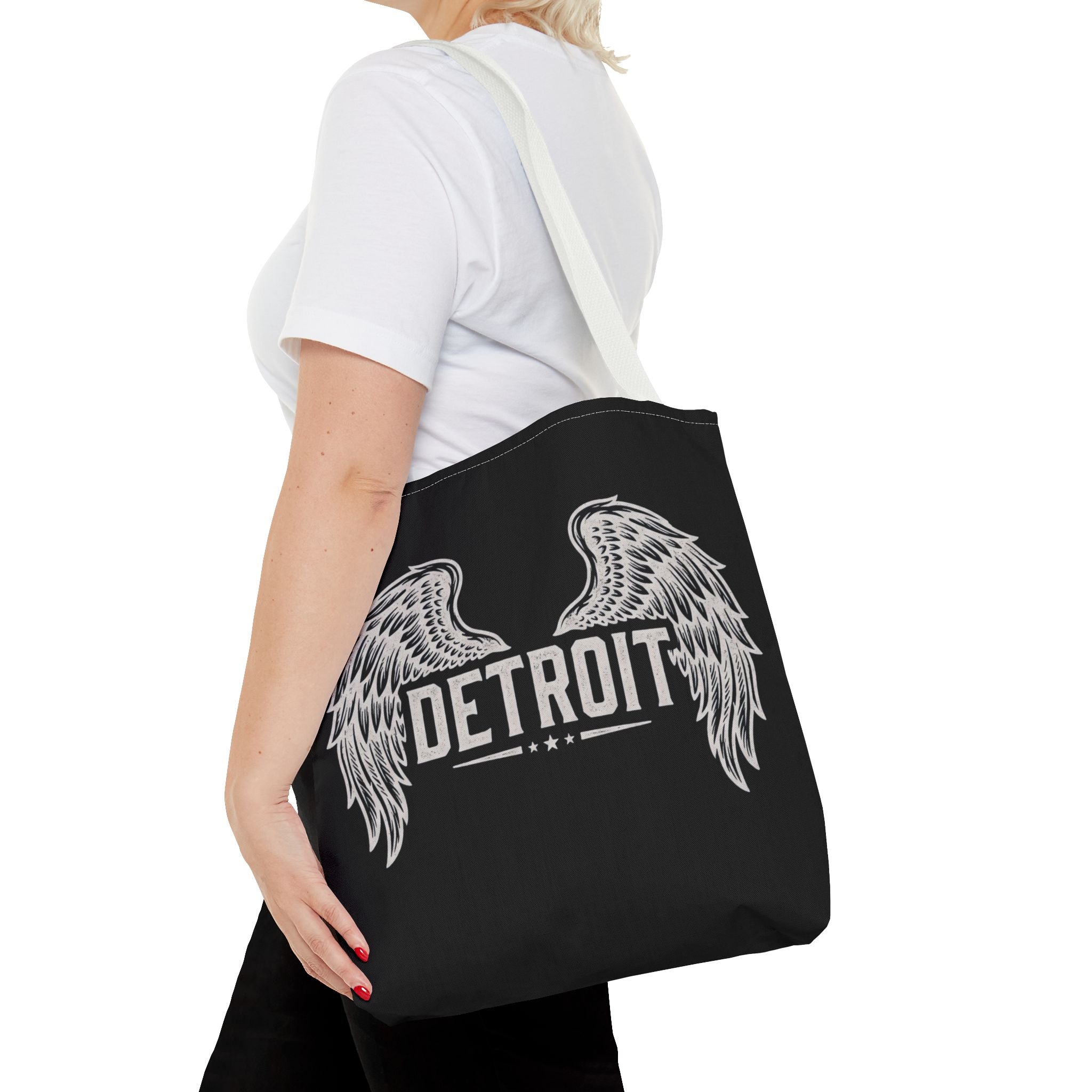 Detroit Wings Tote Bag — Vintage Angel Wing City Pride Tote