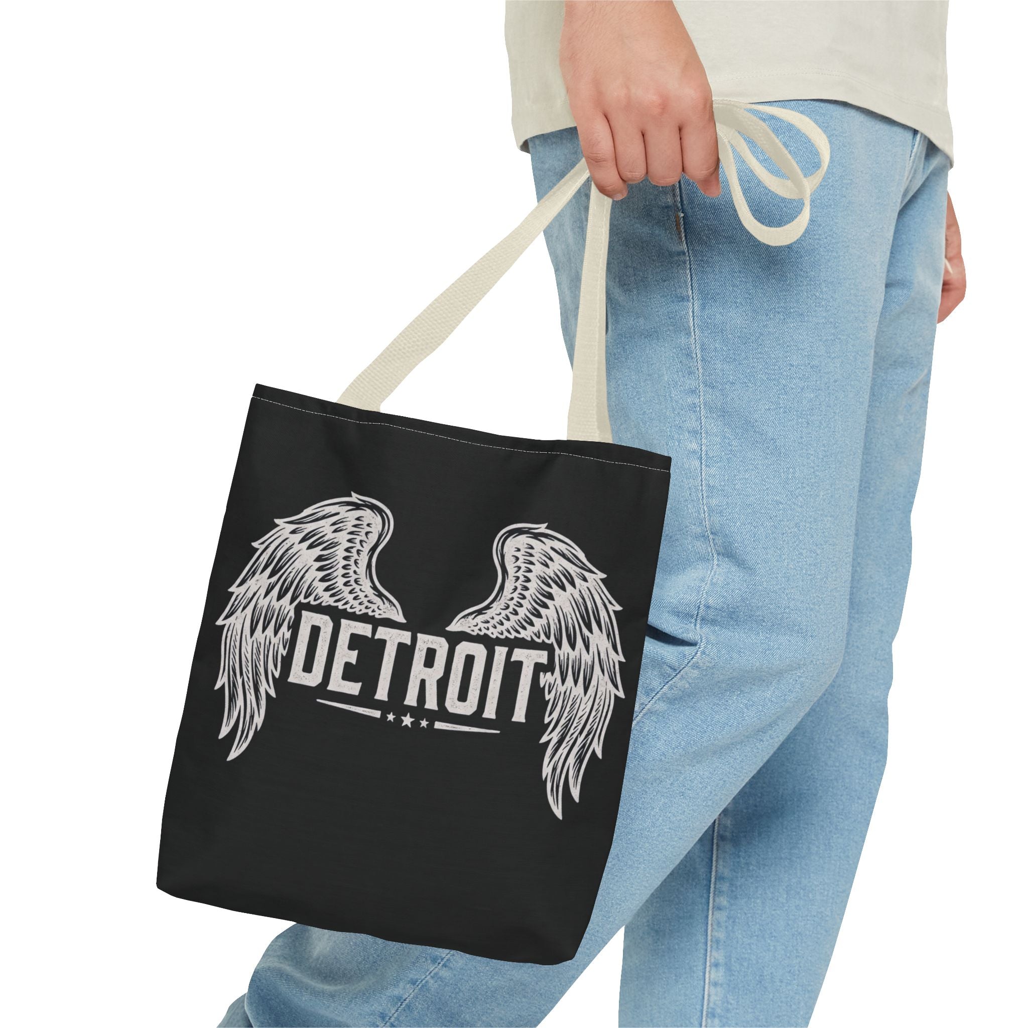 Detroit Wings Tote Bag — Vintage Angel Wing City Pride Tote
