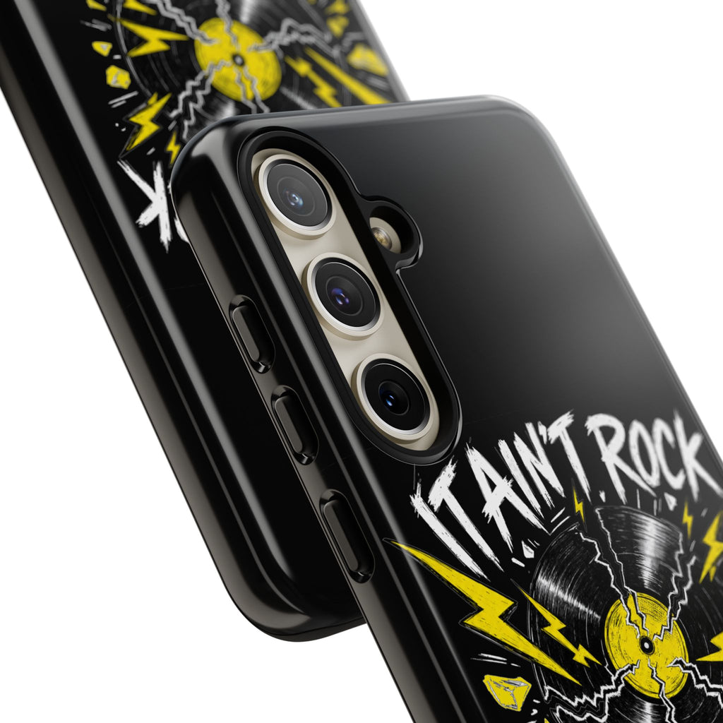 Phone Case — "It Ain't Rock Without the Snap Crackle & Pop" Vintage Vinyl Design
