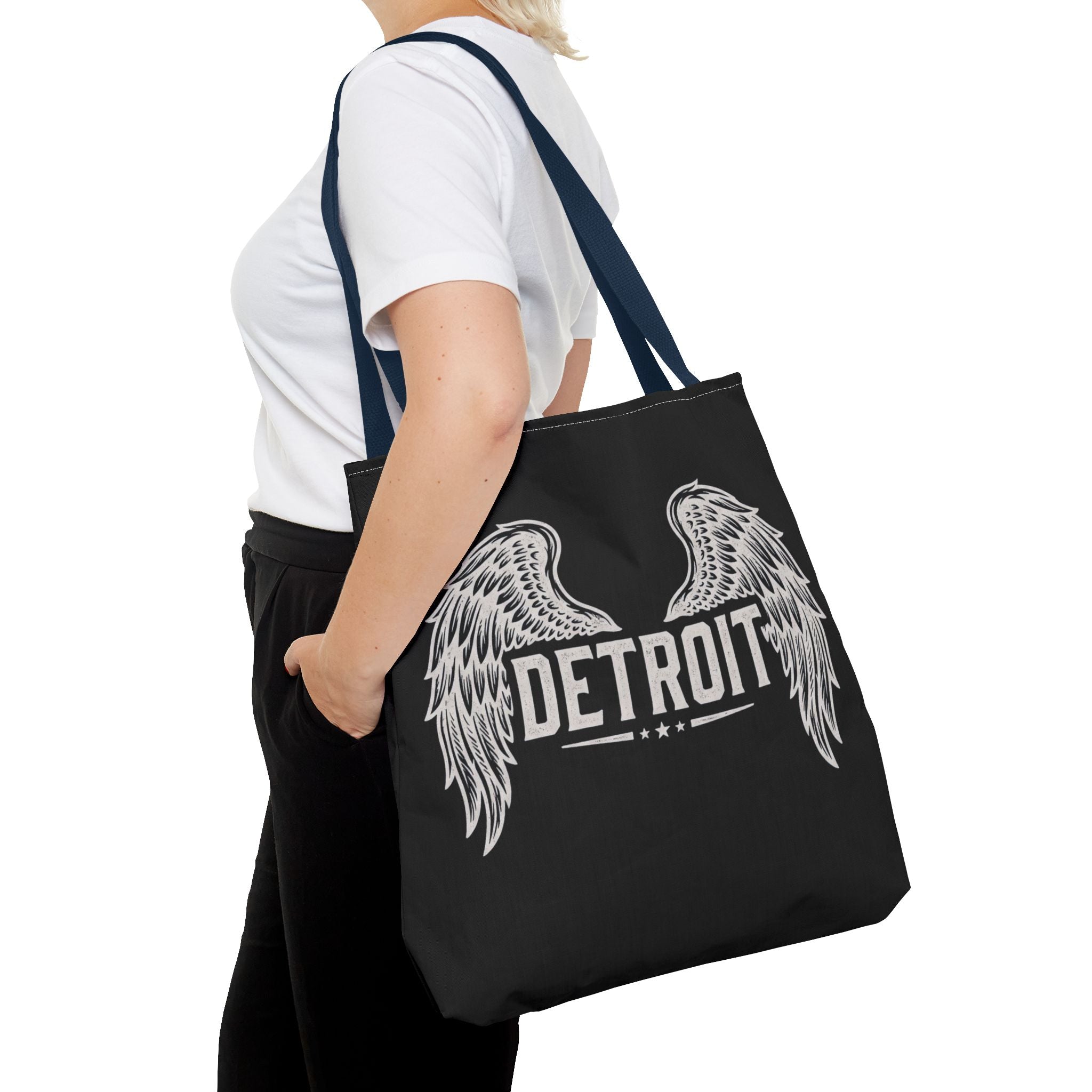 Detroit Wings Tote Bag — Vintage Angel Wing City Pride Tote