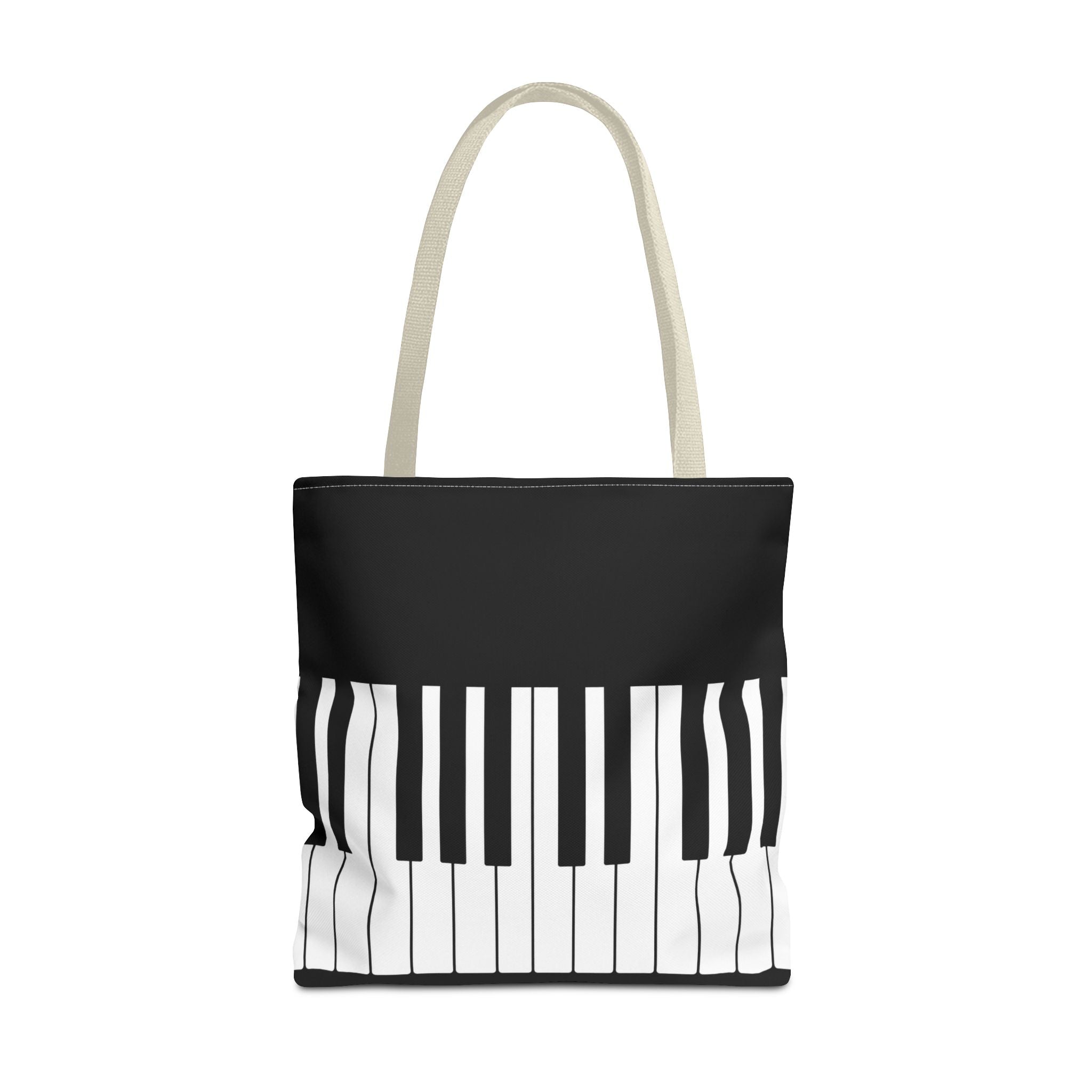 Piano Keys Tote Bag - Musician Keyboard Print Canvas Tote