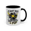 Coffee Mug — "It Ain't Rock Without the Snap Crackle & Pop" Retro Vinyl Accent Mug