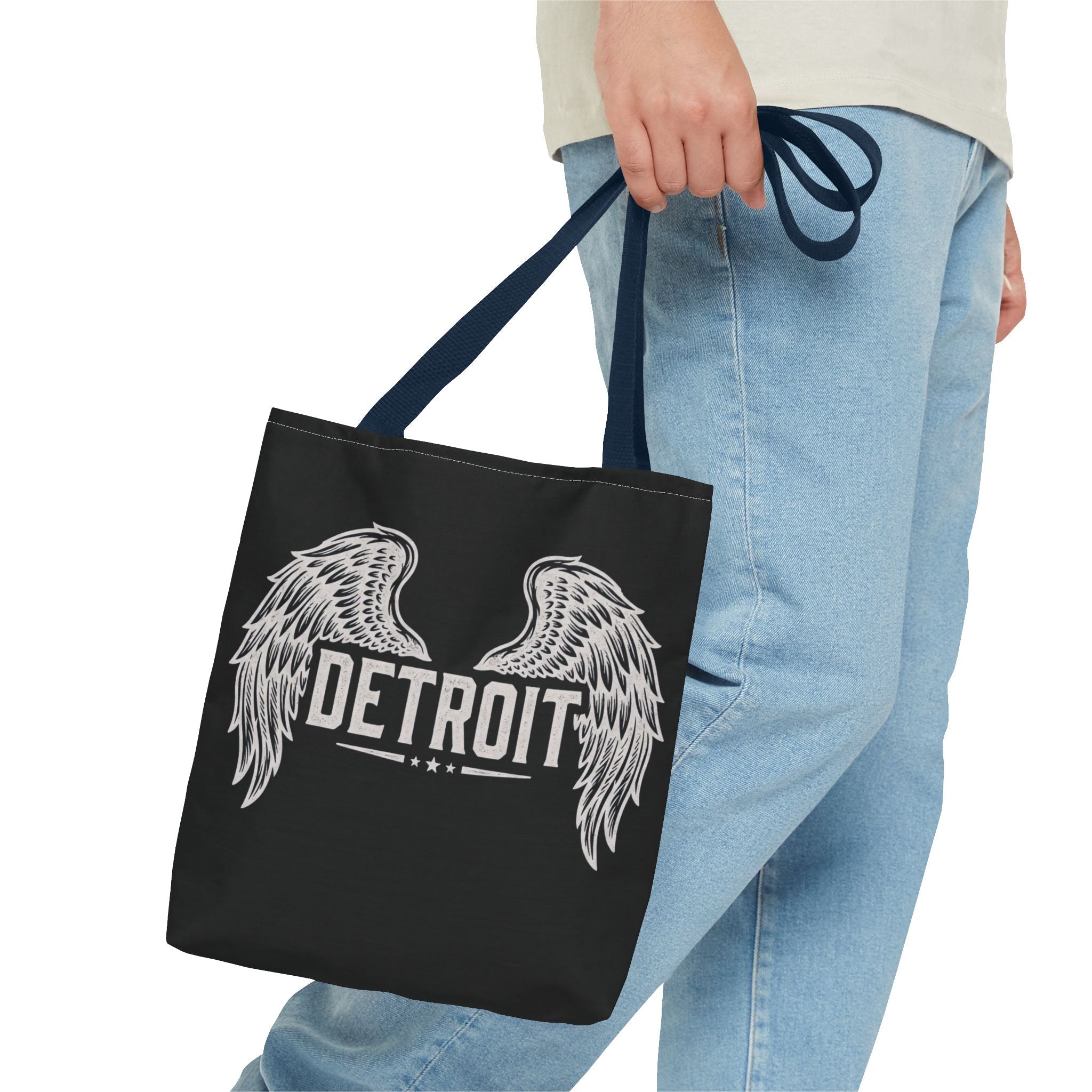 Detroit Wings Tote Bag — Vintage Angel Wing City Pride Tote