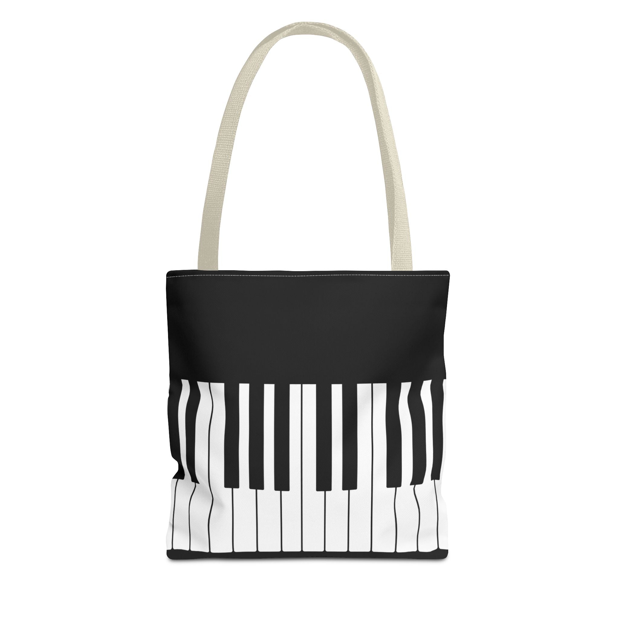 Piano Keys Tote Bag - Musician Keyboard Print Canvas Tote