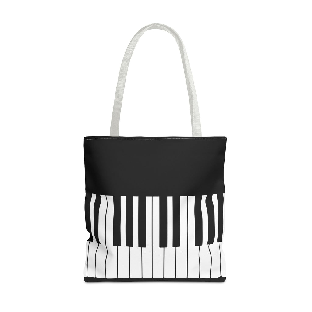Piano Keys Tote Bag - Musician Keyboard Print Canvas Tote