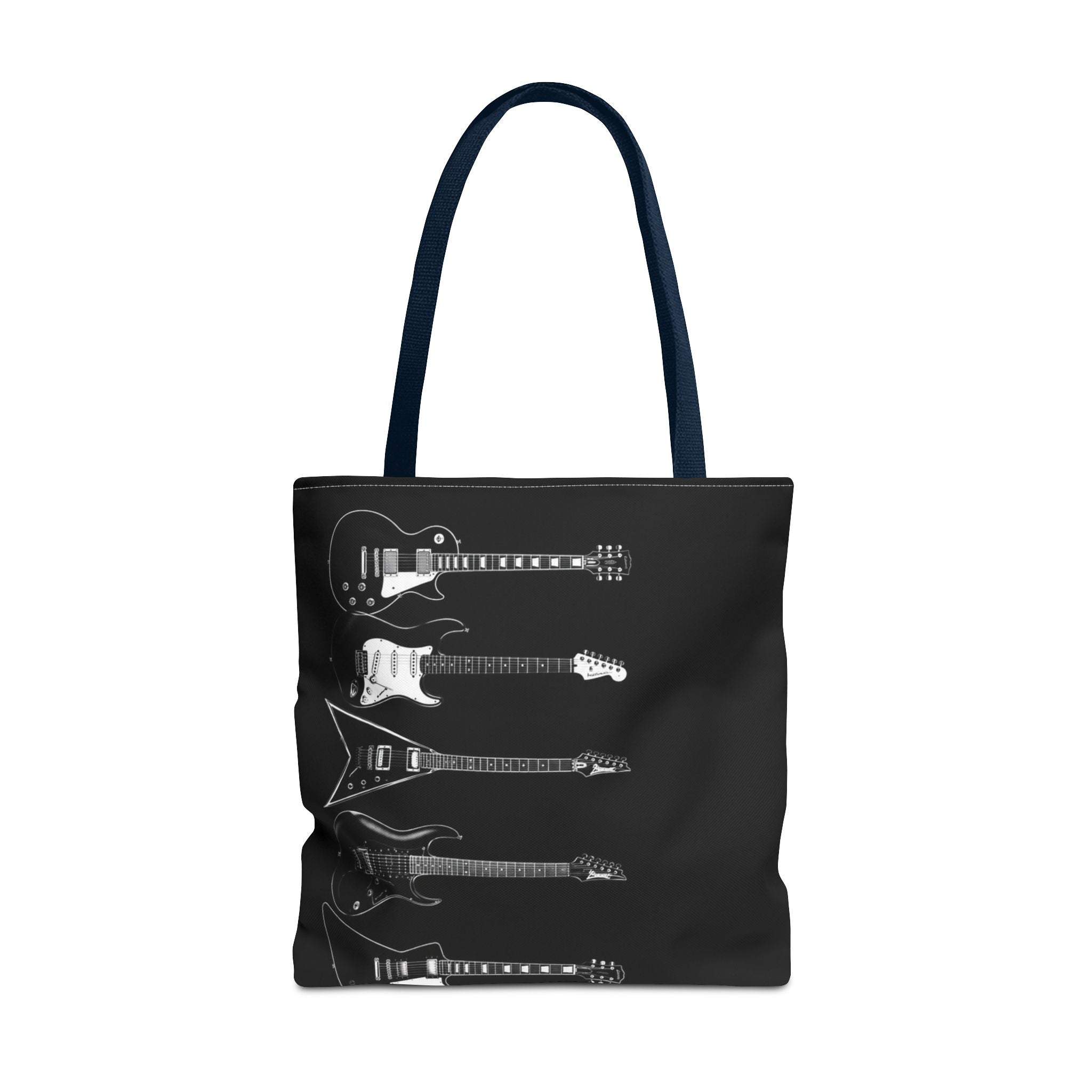 Electric Guitars Black Tote Bag – Rock Music Instrument Shopper