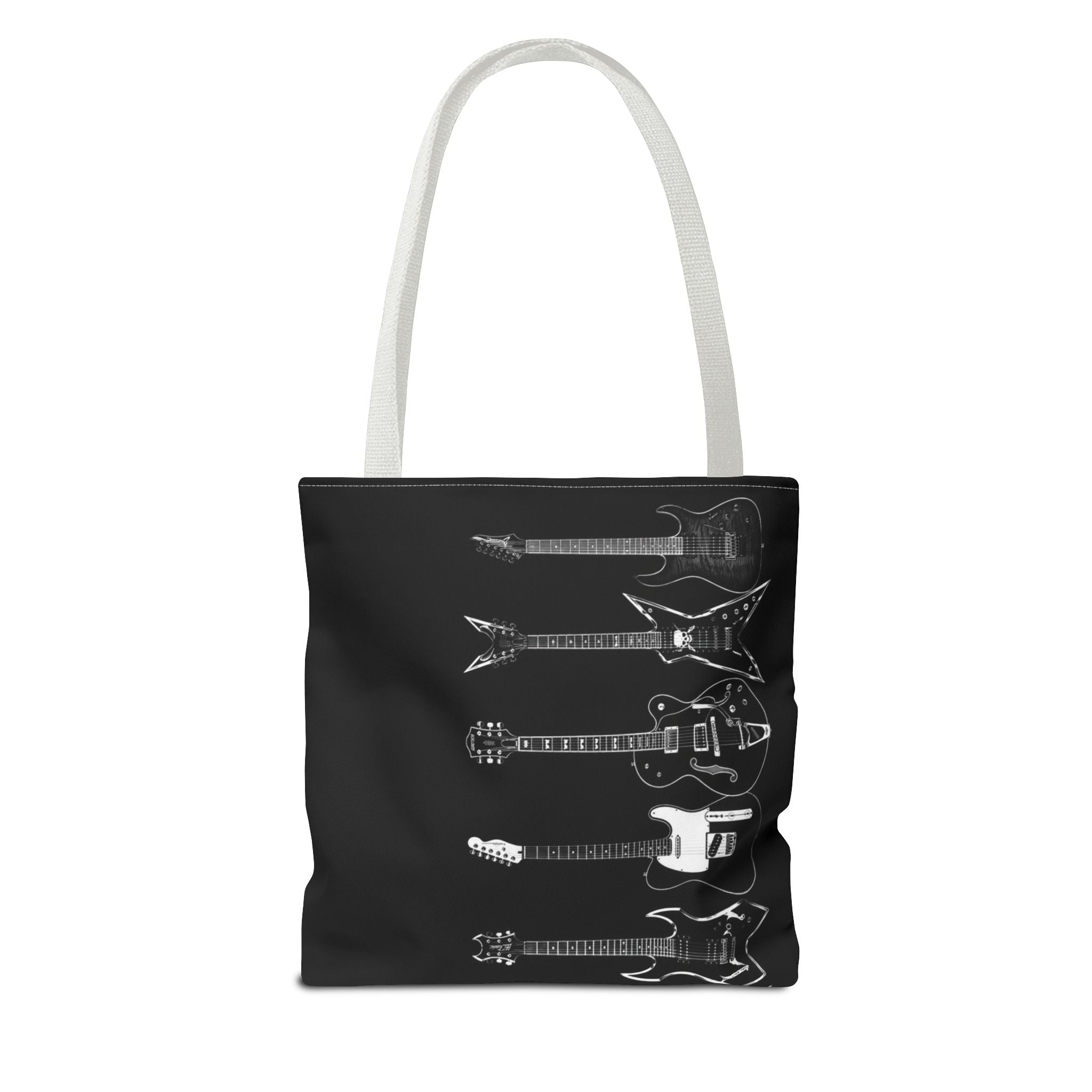 Electric Guitars Black Tote Bag – Rock Music Instrument Shopper